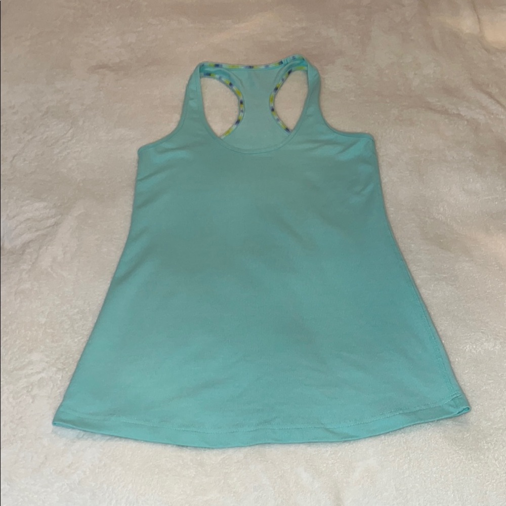 Lululemon Aqua Racerback Tank